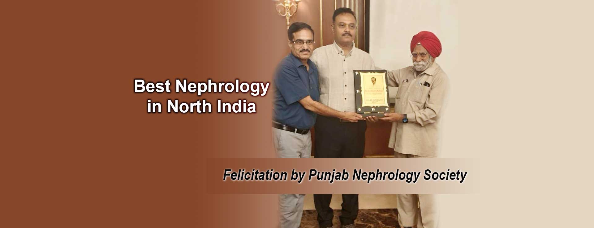 Felicitation by Punjab Nephrology Society